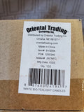 Lot of 24 Oriental Trading Co. White Battery Operated Tealight Candles UNOPENED