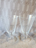 Set of 4 Clear Glass Pilsner Glasses (2 SETS AVAILABLE PRICED INDIVIDUALLY AT $10 EACH)