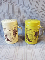 Vintage Sears Roebuck Tin Salt & Pepper Shakers