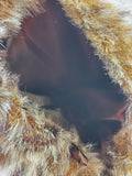 Faux Fur Wine Bottle Gift Bag