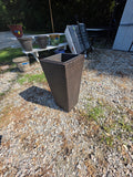 Tall All-Weather Wicker Planter w/Plastic Insert