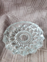 Heavy Clear Glass Ash Tray