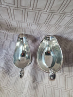 (B) Pair of Silverplate Gravy Boats