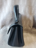 Genuine Calf Skin Black Hand Bag