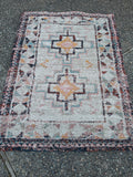 Multi-Colored Shag Area Rug