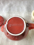 Le Creuset Red Traditional Teapot with Steeper