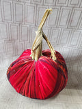 Small Plaid Fabric Pumpkin
