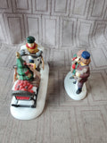 Department 56 Dickens' Village "Gingerbread Vendor" 2 Piece Figurine Set