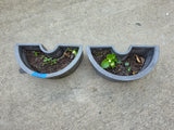 Pair of Resin Umbrella Pole Planters
