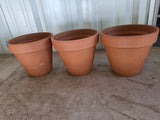 Trio of Terracotta Planter Pots (A)