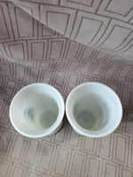 Pair of Vintage Hopalong Cassidy Milk Glass Tumblers