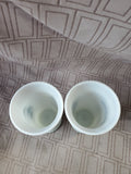 Pair of Vintage Hopalong Cassidy Milk Glass Tumblers