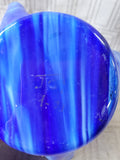 Blue Glass Handkerchief Vase