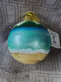 Hand Painted "Virgin Islands" Glass Ornament