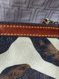 Dooney & Bourke Zebra Print Leather Wristlet