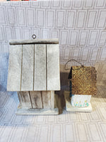 Pair of Wooden Birdhouses AS IS—READ DESCRIPTION CAREFULLY**