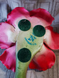 Porcelain Pink Flower Figurine