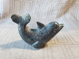 Carved Stone Dolphin Paperweight