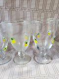 Set of 6 Anthropologie Hand Blown Pineapple Iced Tea Glasses