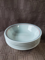 Set of 6 Corelle by Corning Striped Bowls