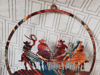 Metal Cowboy Wall Hanging