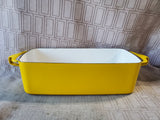 Dansk Yellow Enamel Loaf Pan
