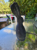 Black Cast Metal Bunny,  Garden Decor