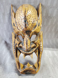 Vintage Filipino Carved Wooden Folk Art Mask