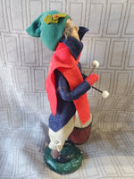 Signed Byers' Choice Carolers Drummer Boy Figurine
