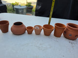 16 Piece Miniature Terracotta Pot Lot