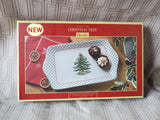 Spode Christmas Tree Polka Dot Dessert Tray