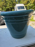 Pair of Large Teal Plastic Planters