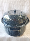 Black and White Speckled Roaster Pan