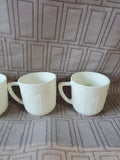 Set of 4 White Demitasses