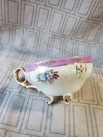 Pink Lusterware Teacup and Saucer Set
