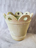 Scalloped Edge Pottery Planter