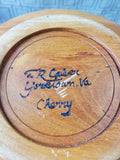 Signed Cherry Wood Bowl
