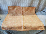 Lot of 12 Orange Toned Textured Fabric Napkins