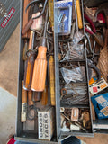 Large Craftsman Metal Toolbox Full of Assorted Tools