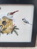Framed "Joy" Bird Print