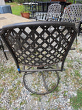 7-Piece Hampton Bay Bronze Tone Patio Dining Set, No Cushions