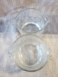 Pair of Clear Glass Wine Rinsers
