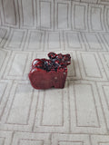Red Resin Elephant Figurine