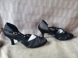 Pair of Women's Black Dance Heels (B)—Women's Size 8.5