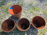 Terracotta Planter Lot, 4-Pieces
