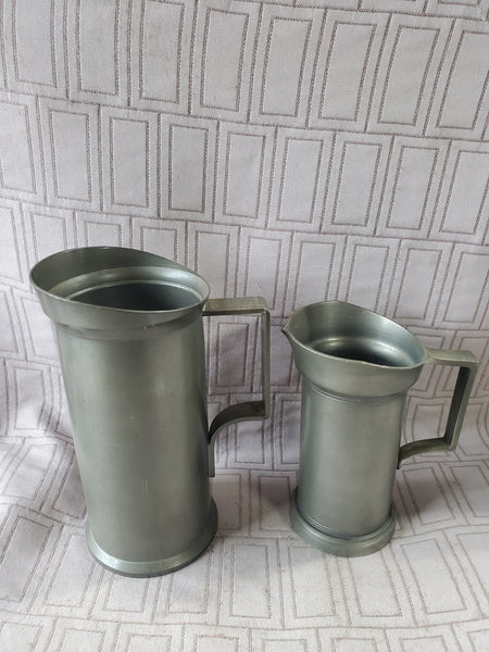 Pair of Pewter Measuring Cups