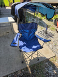 Kelsyus Folding Arm Chair w/Sun Shade