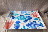 Plastic Under the Sea Serving Tray