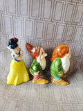 Walt Disney Productions Ceramic Snow White, Sleepy, and Bashful Figurine Set