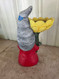 Gnome Sunflower Bird Bath (Painted Ceramic?)
